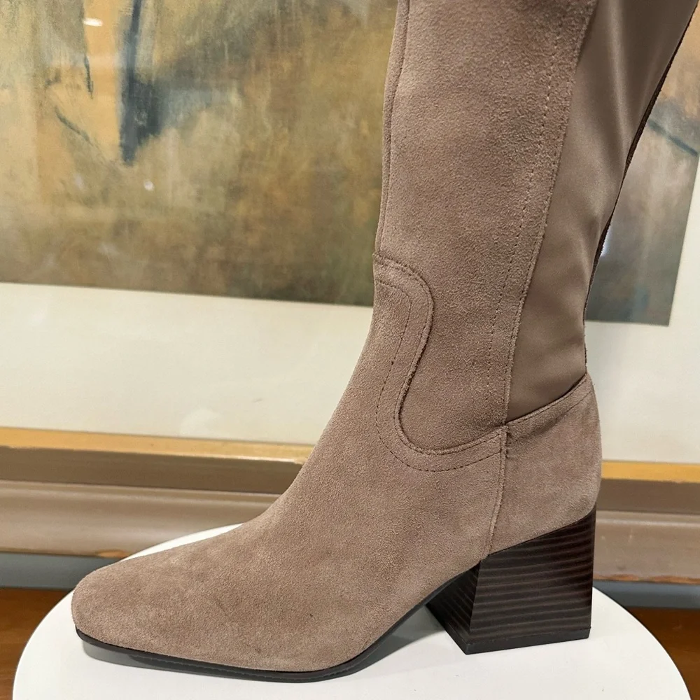 🌸BORN🌸 Tenor Waterproof Knee High Suede Boot Size: 6M
